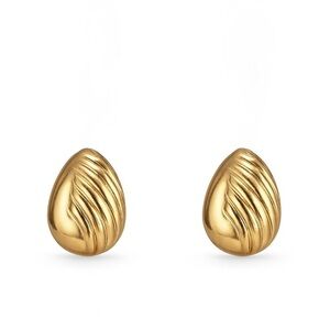 ⚜️ Elegant Gold Teardrop Earrings